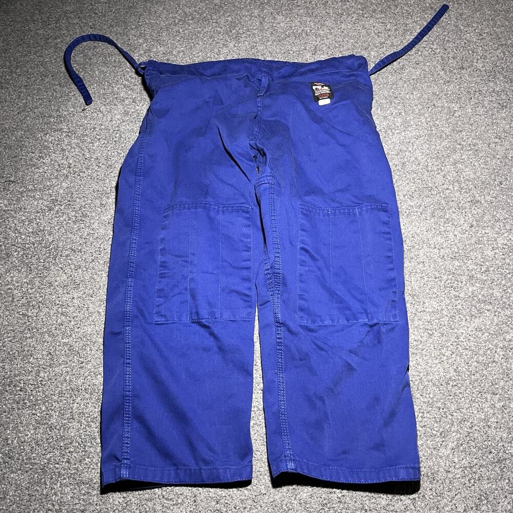 FUJI Kimono Gi Pants Youth Size 1 Blue BJJ Brazilian Jiu Jitsu Unisex